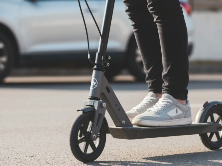 Policja kontroluje prędkość i bezpieczeństwo na hulajnogach elektrycznych